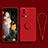 Silikon Hülle Handyhülle Ultra Dünn Schutzhülle Tasche Flexible mit Magnetisch Fingerring Ständer für Xiaomi Mi 12 Lite NE 5G Rot