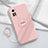 Silikon Hülle Handyhülle Ultra Dünn Schutzhülle Tasche Flexible mit Magnetisch Fingerring Ständer für Xiaomi Redmi K30S 5G Rosa