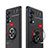 Silikon Hülle Handyhülle Ultra Dünn Schutzhülle Tasche Flexible mit Magnetisch Fingerring Ständer JM1 für Oppo Reno6 Pro 5G