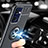 Silikon Hülle Handyhülle Ultra Dünn Schutzhülle Tasche Flexible mit Magnetisch Fingerring Ständer JM1 für Oppo Reno7 5G