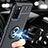 Silikon Hülle Handyhülle Ultra Dünn Schutzhülle Tasche Flexible mit Magnetisch Fingerring Ständer JM1 für Samsung Galaxy A02s