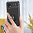 Silikon Hülle Handyhülle Ultra Dünn Schutzhülle Tasche Flexible mit Magnetisch Fingerring Ständer JM1 für Samsung Galaxy A22 5G