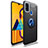 Silikon Hülle Handyhülle Ultra Dünn Schutzhülle Tasche Flexible mit Magnetisch Fingerring Ständer JM1 für Samsung Galaxy M21