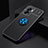 Silikon Hülle Handyhülle Ultra Dünn Schutzhülle Tasche Flexible mit Magnetisch Fingerring Ständer JM2 für Oppo A77 5G Blau und Schwarz