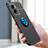 Silikon Hülle Handyhülle Ultra Dünn Schutzhülle Tasche Flexible mit Magnetisch Fingerring Ständer JM2 für Oppo K10 5G India