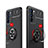 Silikon Hülle Handyhülle Ultra Dünn Schutzhülle Tasche Flexible mit Magnetisch Fingerring Ständer JM2 für Oppo Reno6 5G