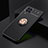 Silikon Hülle Handyhülle Ultra Dünn Schutzhülle Tasche Flexible mit Magnetisch Fingerring Ständer JM2 für Samsung Galaxy A22 4G