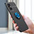 Silikon Hülle Handyhülle Ultra Dünn Schutzhülle Tasche Flexible mit Magnetisch Fingerring Ständer JM3 für Oppo Reno7 Lite 5G