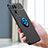Silikon Hülle Handyhülle Ultra Dünn Schutzhülle Tasche Flexible mit Magnetisch Fingerring Ständer JM3 für Oppo Reno7 Pro 5G