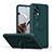 Silikon Hülle Handyhülle Ultra Dünn Schutzhülle Tasche Flexible mit Magnetisch Fingerring Ständer QW1 für Xiaomi Mi 12T Pro 5G Nachtgrün
