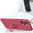 Silikon Hülle Handyhülle Ultra Dünn Schutzhülle Tasche Flexible mit Magnetisch Fingerring Ständer S01 für Oppo K10 Pro 5G