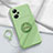 Silikon Hülle Handyhülle Ultra Dünn Schutzhülle Tasche Flexible mit Magnetisch Fingerring Ständer S01 für Oppo K10 Pro 5G Minzgrün