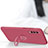 Silikon Hülle Handyhülle Ultra Dünn Schutzhülle Tasche Flexible mit Magnetisch Fingerring Ständer S01 für Vivo iQOO U1