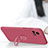 Silikon Hülle Handyhülle Ultra Dünn Schutzhülle Tasche Flexible mit Magnetisch Fingerring Ständer S01 für Vivo iQOO U3 5G