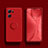 Silikon Hülle Handyhülle Ultra Dünn Schutzhülle Tasche Flexible mit Magnetisch Fingerring Ständer S02 für Oppo K10 5G Rot