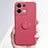 Silikon Hülle Handyhülle Ultra Dünn Schutzhülle Tasche Flexible mit Magnetisch Fingerring Ständer S03 für Oppo Reno9 Pro+ Plus 5G