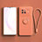 Silikon Hülle Handyhülle Ultra Dünn Schutzhülle Tasche Flexible mit Magnetisch Fingerring Ständer S03 für Vivo X80 5G Orange