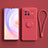 Silikon Hülle Handyhülle Ultra Dünn Schutzhülle Tasche Flexible mit Magnetisch Fingerring Ständer S03 für Vivo X80 5G Pink