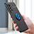 Silikon Hülle Handyhülle Ultra Dünn Schutzhülle Tasche Flexible mit Magnetisch Fingerring Ständer SD1 für Vivo X70 Pro 5G
