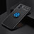 Silikon Hülle Handyhülle Ultra Dünn Schutzhülle Tasche Flexible mit Magnetisch Fingerring Ständer SD1 für Vivo Y32t Blau und Schwarz