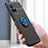 Silikon Hülle Handyhülle Ultra Dünn Schutzhülle Tasche Flexible mit Magnetisch Fingerring Ständer SD1 für Vivo Y75 5G