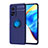 Silikon Hülle Handyhülle Ultra Dünn Schutzhülle Tasche Flexible mit Magnetisch Fingerring Ständer SD1 für Xiaomi Mi 10T Pro 5G Blau