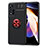 Silikon Hülle Handyhülle Ultra Dünn Schutzhülle Tasche Flexible mit Magnetisch Fingerring Ständer SD1 für Xiaomi Poco X4 NFC