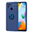 Silikon Hülle Handyhülle Ultra Dünn Schutzhülle Tasche Flexible mit Magnetisch Fingerring Ständer SD1 für Xiaomi Redmi 10C 4G Blau