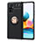 Silikon Hülle Handyhülle Ultra Dünn Schutzhülle Tasche Flexible mit Magnetisch Fingerring Ständer SD1 für Xiaomi Redmi Note 10 Pro Max Gold und Schwarz