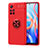 Silikon Hülle Handyhülle Ultra Dünn Schutzhülle Tasche Flexible mit Magnetisch Fingerring Ständer SD1 für Xiaomi Redmi Note 11 5G