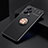 Silikon Hülle Handyhülle Ultra Dünn Schutzhülle Tasche Flexible mit Magnetisch Fingerring Ständer SD1 für Xiaomi Redmi Note 12 Explorer Gold und Schwarz