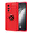 Silikon Hülle Handyhülle Ultra Dünn Schutzhülle Tasche Flexible mit Magnetisch Fingerring Ständer SD2 für Vivo X70 5G