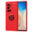 Silikon Hülle Handyhülle Ultra Dünn Schutzhülle Tasche Flexible mit Magnetisch Fingerring Ständer SD2 für Vivo X70 Pro+ Plus 5G Rot