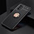 Silikon Hülle Handyhülle Ultra Dünn Schutzhülle Tasche Flexible mit Magnetisch Fingerring Ständer SD2 für Xiaomi Mi 11X Pro 5G Gold und Schwarz