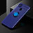 Silikon Hülle Handyhülle Ultra Dünn Schutzhülle Tasche Flexible mit Magnetisch Fingerring Ständer SD2 für Xiaomi POCO C3 Blau