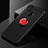 Silikon Hülle Handyhülle Ultra Dünn Schutzhülle Tasche Flexible mit Magnetisch Fingerring Ständer SD2 für Xiaomi POCO C3 Rot und Schwarz