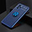 Silikon Hülle Handyhülle Ultra Dünn Schutzhülle Tasche Flexible mit Magnetisch Fingerring Ständer SD2 für Xiaomi Poco X3 GT 5G Blau