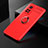 Silikon Hülle Handyhülle Ultra Dünn Schutzhülle Tasche Flexible mit Magnetisch Fingerring Ständer SD2 für Xiaomi Redmi K30S 5G Rot