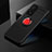 Silikon Hülle Handyhülle Ultra Dünn Schutzhülle Tasche Flexible mit Magnetisch Fingerring Ständer SD2 für Xiaomi Redmi K30S 5G Rot und Schwarz