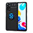 Silikon Hülle Handyhülle Ultra Dünn Schutzhülle Tasche Flexible mit Magnetisch Fingerring Ständer SD2 für Xiaomi Redmi Note 11 4G (2022)