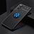 Silikon Hülle Handyhülle Ultra Dünn Schutzhülle Tasche Flexible mit Magnetisch Fingerring Ständer SD2 für Xiaomi Redmi Note 11 Pro 4G Blau und Schwarz