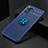 Silikon Hülle Handyhülle Ultra Dünn Schutzhülle Tasche Flexible mit Magnetisch Fingerring Ständer SD2 für Xiaomi Redmi Note 11 Pro 5G Blau