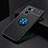 Silikon Hülle Handyhülle Ultra Dünn Schutzhülle Tasche Flexible mit Magnetisch Fingerring Ständer SD2 für Xiaomi Redmi Note 11E 5G Blau und Schwarz