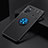 Silikon Hülle Handyhülle Ultra Dünn Schutzhülle Tasche Flexible mit Magnetisch Fingerring Ständer SD2 für Xiaomi Redmi Note 11E Pro 5G Blau und Schwarz