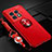 Silikon Hülle Handyhülle Ultra Dünn Schutzhülle Tasche Flexible mit Magnetisch Fingerring Ständer SD3 für OnePlus 11R 5G Rot