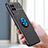 Silikon Hülle Handyhülle Ultra Dünn Schutzhülle Tasche Flexible mit Magnetisch Fingerring Ständer SD3 für Realme 8 5G