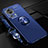 Silikon Hülle Handyhülle Ultra Dünn Schutzhülle Tasche Flexible mit Magnetisch Fingerring Ständer SD3 für Xiaomi Mi 12 Lite NE 5G Blau