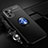 Silikon Hülle Handyhülle Ultra Dünn Schutzhülle Tasche Flexible mit Magnetisch Fingerring Ständer SD3 für Xiaomi Poco X3 GT 5G Blau und Schwarz