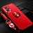 Silikon Hülle Handyhülle Ultra Dünn Schutzhülle Tasche Flexible mit Magnetisch Fingerring Ständer SD3 für Xiaomi Poco X4 GT 5G Rot
