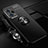 Silikon Hülle Handyhülle Ultra Dünn Schutzhülle Tasche Flexible mit Magnetisch Fingerring Ständer SD3 für Xiaomi Redmi Note 12 Explorer Schwarz
